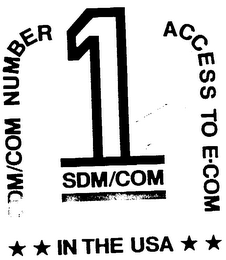 SDM/COM NUMBER 1 ACCESS TO E-COM IN THE USA