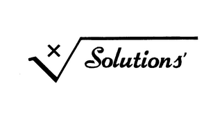 X SOLUTIONS' trademark