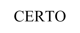 CERTO trademark