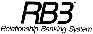 RB3 RELATIONSHIP BANKING SYSTEM trademark