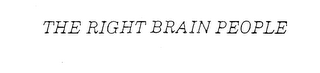THE RIGHT BRAIN PEOPLE trademark