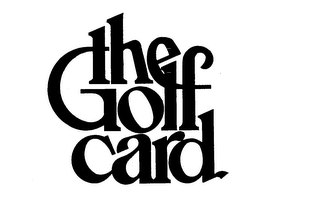 THE GOLF CARD trademark