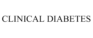 CLINICAL DIABETES trademark