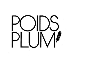 POIDS PLUM trademark