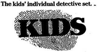 THE KIDS' INDIVIDUAL DETECTIVE SET.  KIDS
