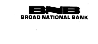 BNB BROAD NATIONAL BANK trademark