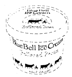 BLUE BELL ICE CREAM BUTTERED PECAN SUPREME HALF GALLON