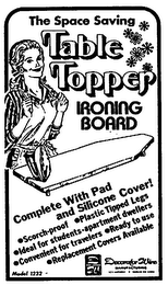 THE SPACE SAVING TABLE TOPPER IRONING BOARD