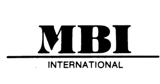 MBI INTERNATIONAL trademark