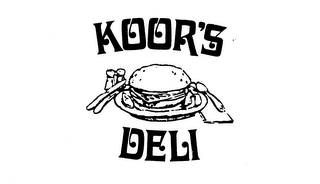 KOOR'S DELI trademark