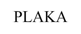 PLAKA trademark