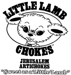 LITTLE LAMB CHOKES JERUSALEM ARTICHOKES "SWEET AS A LITTLE LAMB"