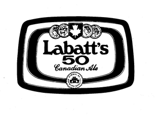 LABATT'S 50 CANADIAN ALE SYMBOL OF BREWING QUALITY trademark