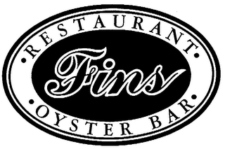 FINS RESTAURANT OYSTER BAR trademark