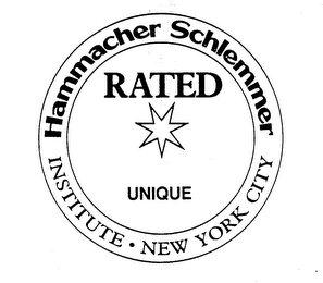HAMMACHER SCHLEMMER RATED UNIQUE INSTITUTE NEW YORK CITY