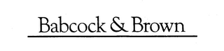 BABCOCK & BROWN trademark