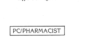 PC/PHARMACIST