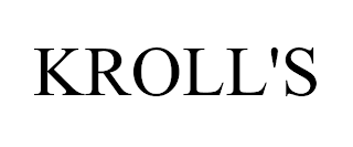 KROLL'S trademark