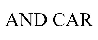 AND CAR trademark