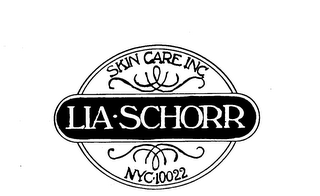 LIA.SCHORR SKIN CARE INC. NYC.10022