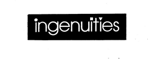 INGENUITIES trademark