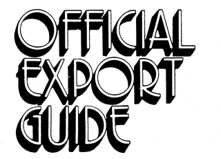 OFFICIAL EXPORT GUIDE
