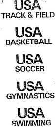 USA TRACK & FIELD USA BASKETBALL USA SOCCER USA GYMNASTICS USA SWIMMING