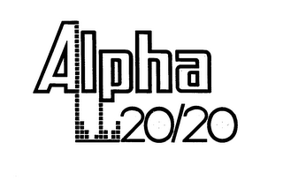 ALPHA 20/20 trademark