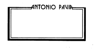 ANTONIO PAVIA trademark