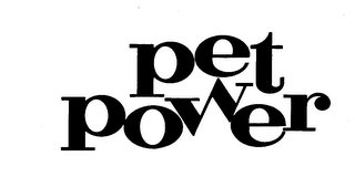 PET POWER trademark