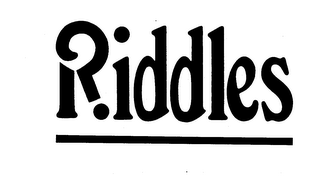 RIDDLES trademark