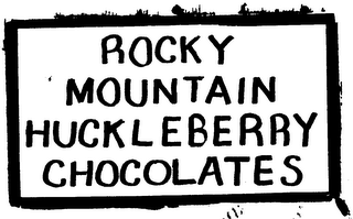 ROCKY MOUNTAIN HUCKLEBERRY CHOCOLATES