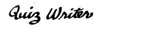 QUIZ WRITER trademark