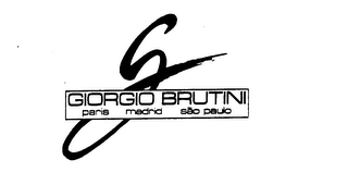 G GIORGIO BRUTINI PARIS MADRID SAO PAULO