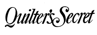 QUILTER'S SECRET trademark