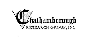 CHATHAMBOROUGH RESEARCH GROUP, INC.