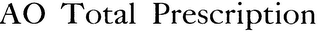 AO TOTAL PRESCRIPTION