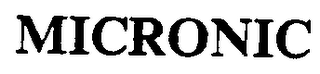 MICRONIC trademark