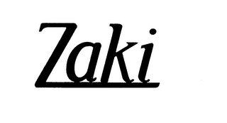 ZAKI trademark