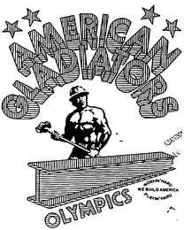 AMERICAN GLADIATORS OLYMPICS WORKING' HARD WE BUILD AMERICA PLAYIN' HARD