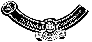 METHODE CHAMPENOISE MARQUIS DE LA TOUR IMPORTED BY THE BARRINGTON COMPANIES-LOS ANGELES-CALIFORNIA-U.S.A. BRUT MARQUIS DE LA TOUR FRENCH SPARKLING WHITE WINE