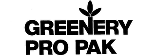 GREENERY PRO PAK trademark