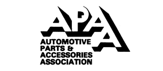 APAA AUTOMOTIVE PARTS & ACCESSORIES ASSOCIATION trademark