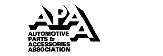 APAA AUTOMOTIVE PARTS & ACCESSORIES ASSOCIATION trademark