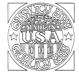 MADE IN U.S.A. THE QUALITY WAY trademark