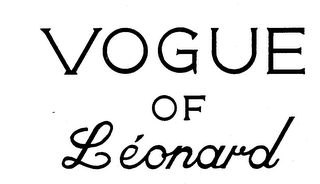 VOGUE OF LEONARD