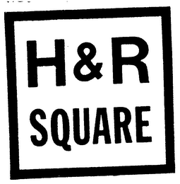 H & R SQUARE trademark