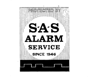 PROTECTED BY S A S ALARM SERVICE SINCE 1946