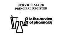 IN THE SERVICE OF PHARMACY trademark