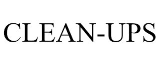 CLEAN-UPS trademark